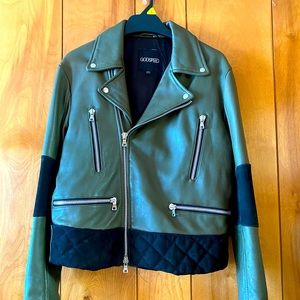 GodSpeed Motorcycle Jacket - Men’s - Black & Olive (L)